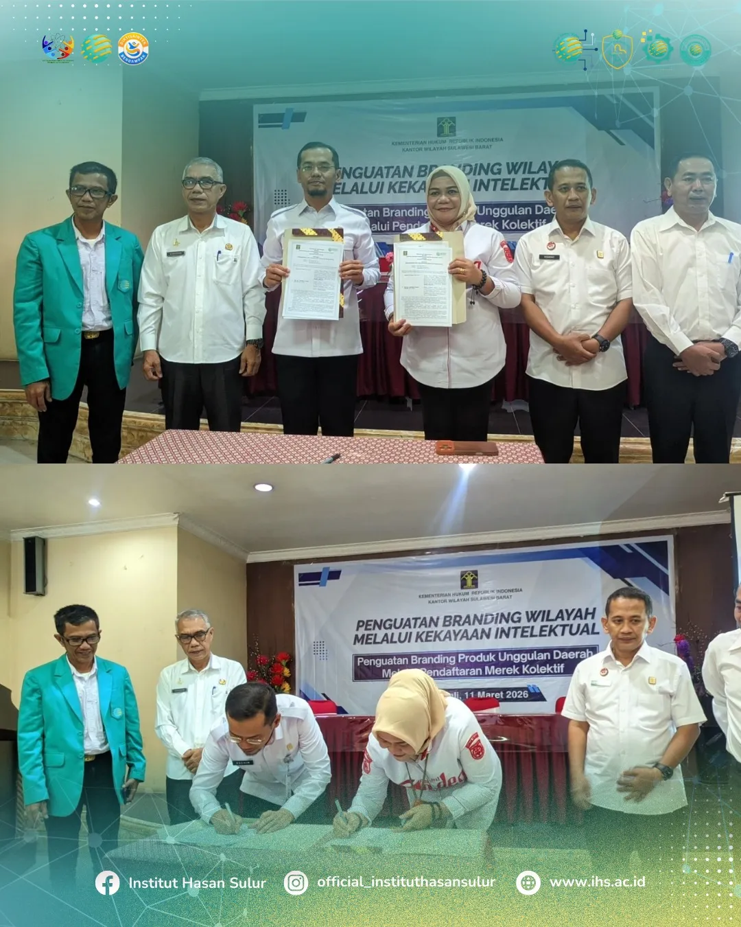 Kanwil Kemenkumham Sulbar Jalin Kerja Sama dengan Institut Hasan Sulur untuk Perkuat Perlindungan Kekayaan Intelektual