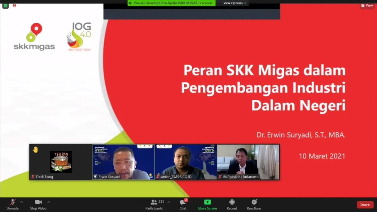 SKK Migas Gandeng BKPM untuk Tingkatkan TKDN di Sektor Hulu Migas