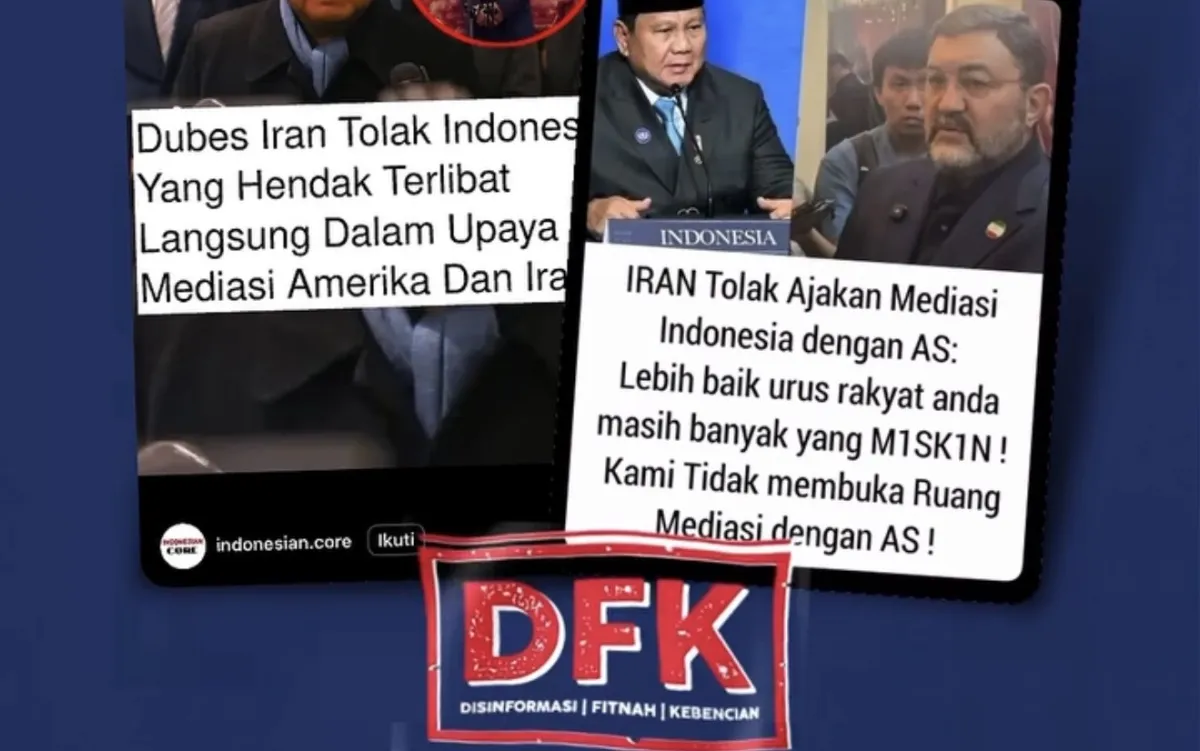 Isu Dubes Iran Menolak Mediasi Indonesia Disebut Disinformasi, Kedutaan Justru Apresiasi Kesiapan Presiden