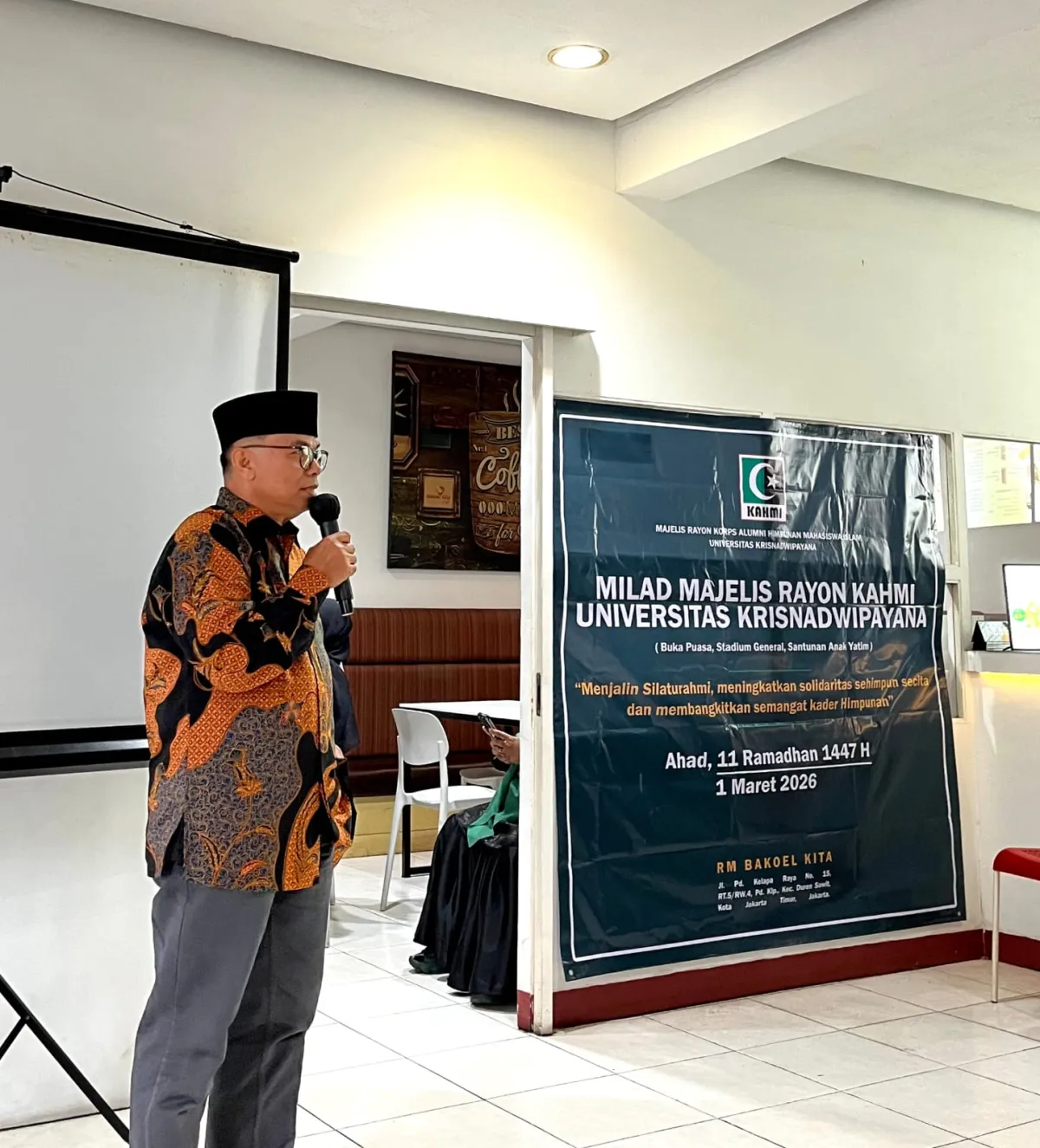 Milad VI MR KAHMI Unkris, Hermanto Tanjung Minta PBB Tegas terhadap Aksi Militer yang Dinilai Langgar Hukum Internasional