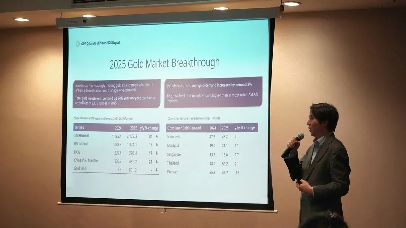 Permintaan Emas Dunia Cetak Rekor 5.002 Ton pada 2025, Investasi dan Bank Sentral Jadi Penggerak