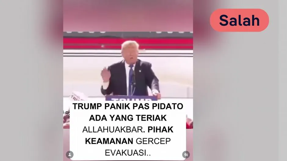Cek Fakta: Video Trump ‘Panik’ Usai Teriakan Takbir Ternyata Dimanipulasi