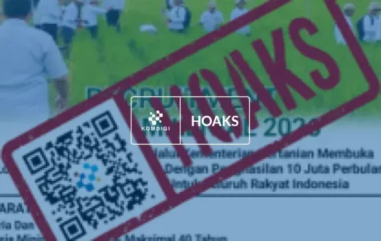 Tautan Pendaftaran Petani Milenial 2026 yang Beredar di Facebook Dipastikan Hoaks