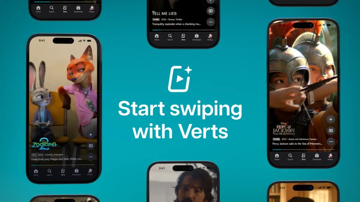 Disney+ Perkenalkan Verts, Tab Video Vertikal dengan Tampilan Mirip Platform Video Pendek