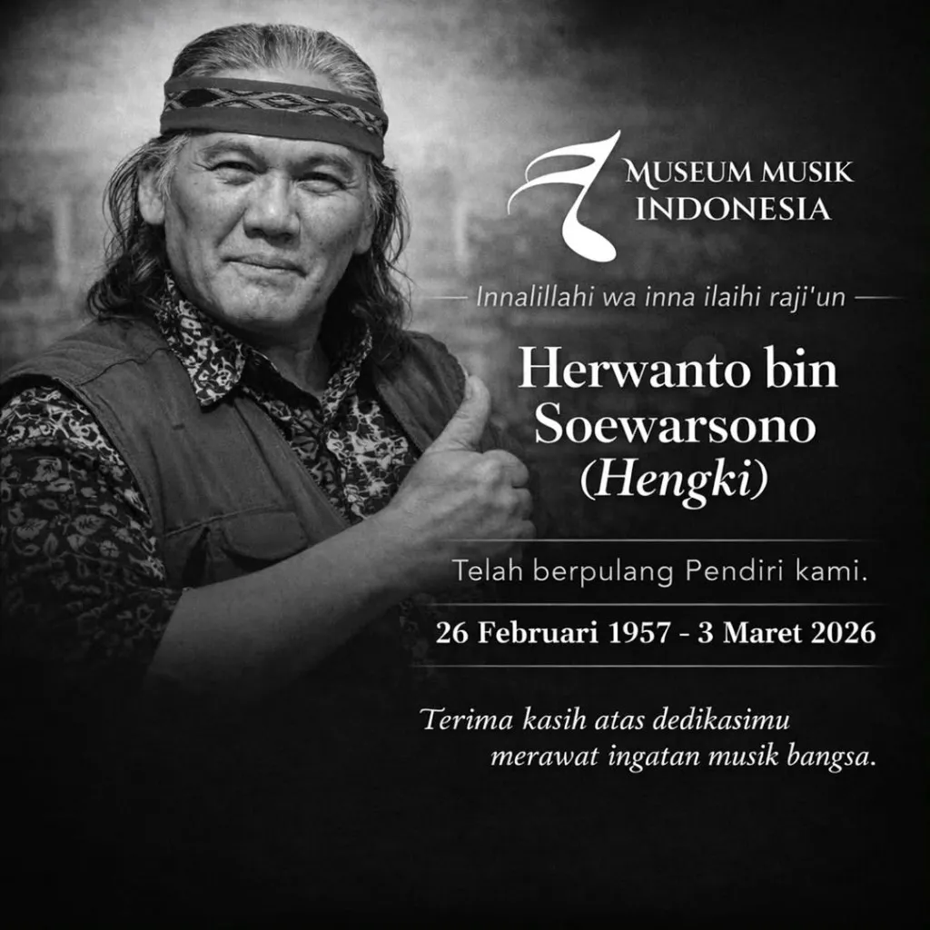 Pendiri Museum Musik Indonesia Herwanto ‘Hengki’ Wafat di Usia 69 Tahun