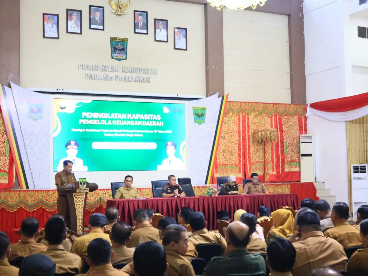 Pemkab Padang Pariaman Sosialisasikan Perbup Standar Harga Satuan, Bupati Tekankan Transparansi Keuangan Daerah