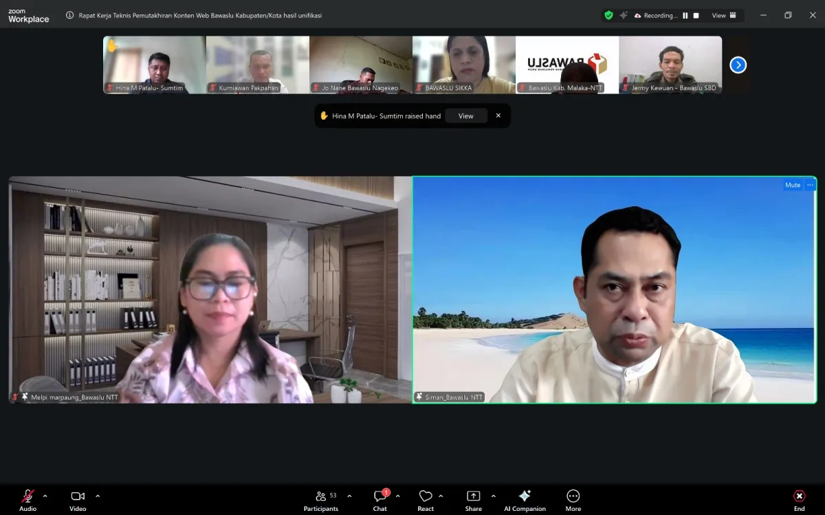 Bawaslu NTT Evaluasi Monev Keterbukaan Informasi Publik 2025, Siapkan Perbaikan untuk Penilaian 2026