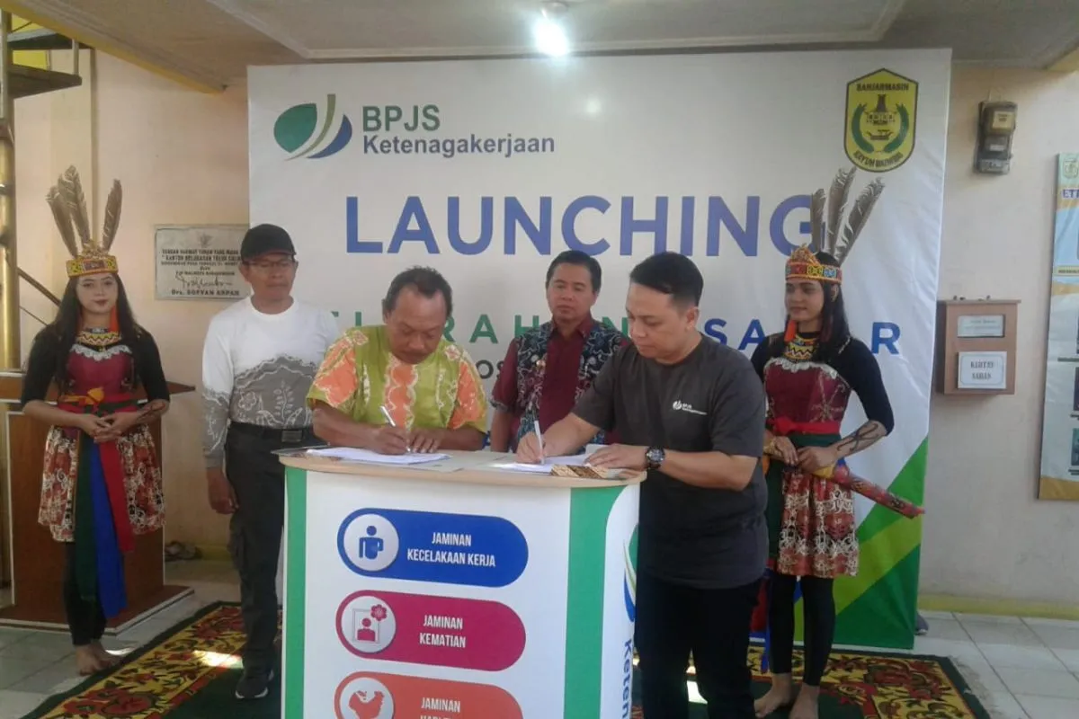 Kelurahan Teluk Dalam Ditetapkan sebagai Kelurahan Sadar Jaminan Sosial Ketenagakerjaan