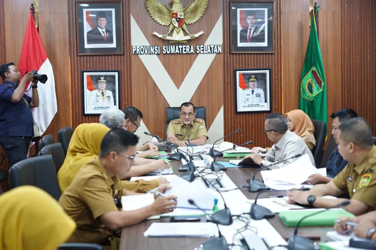 Sekda Sumsel Pimpin Rapat Bahas Usulan Kenaikan Hibah Parpol 2027, Tekankan Transparansi