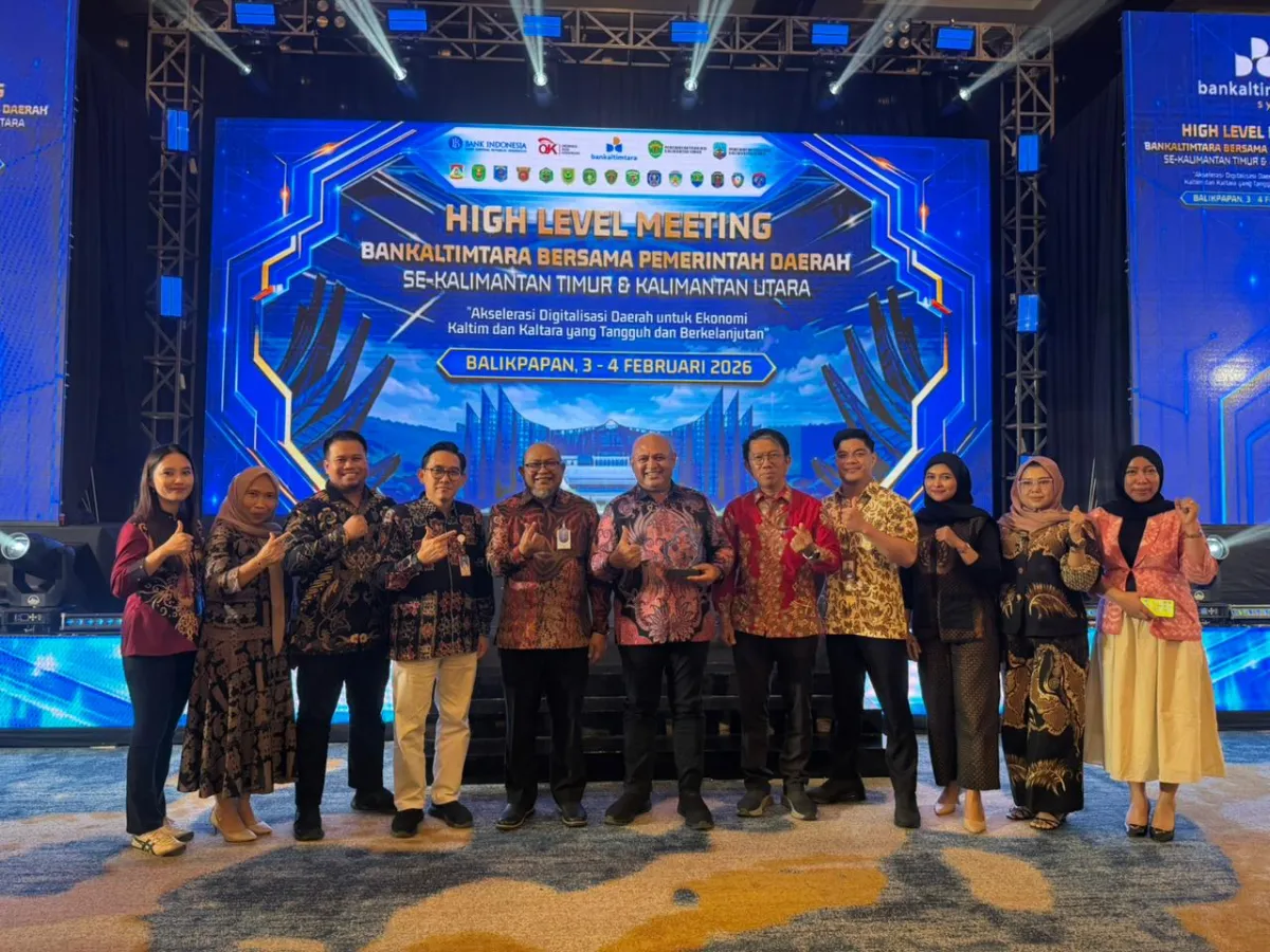 Kutai Timur Raih Predikat TP2DD Kabupaten Terbaik 3 Se-Kaltimtara pada Bankaltimtara Digital Transformation Award 2025