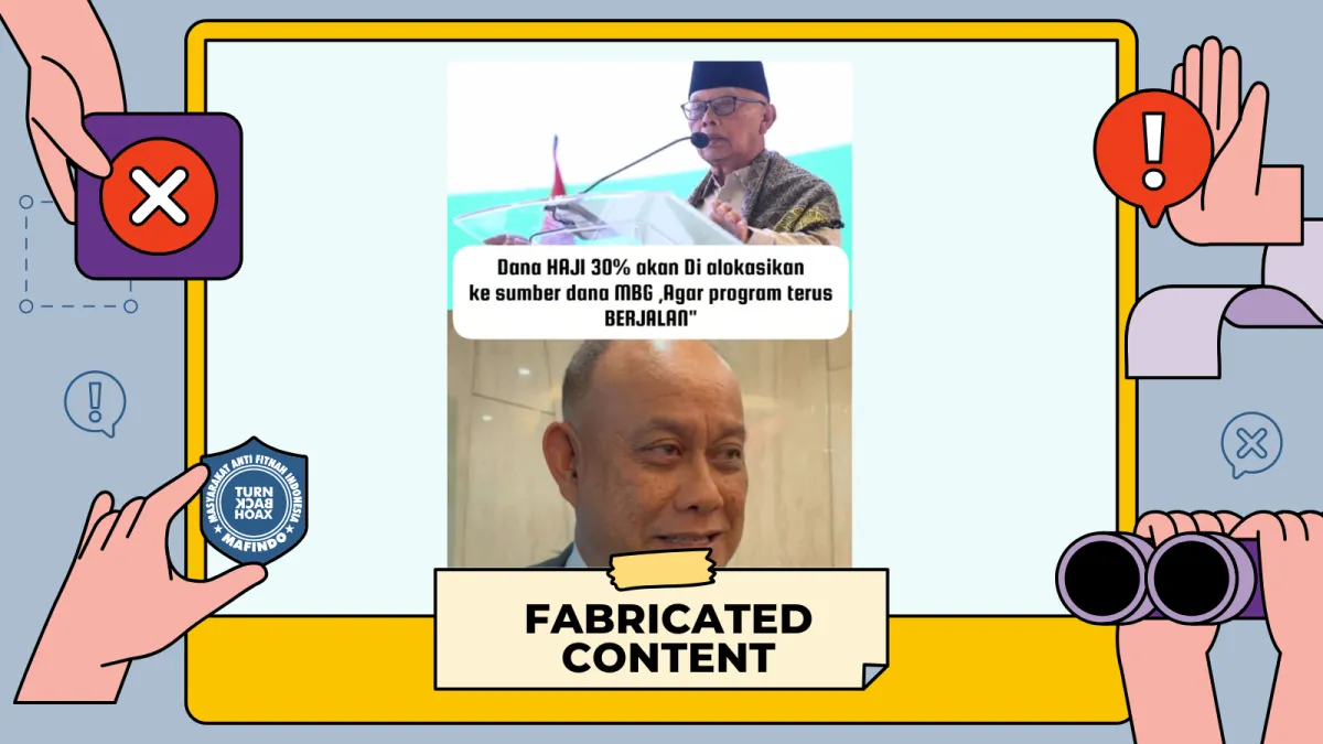 Klaim Dana Haji Dipotong 30 Persen untuk Program MBG Tidak Ditemukan Buktinya