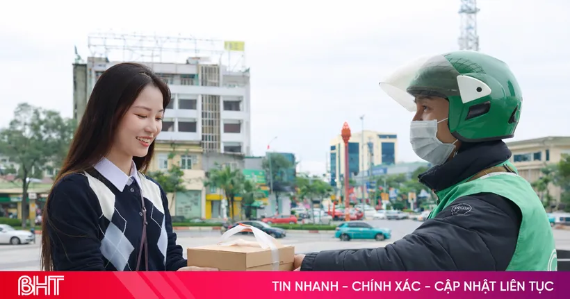 Layanan pesan antar makanan berbasis aplikasi tumbuh cepat di Ha Tinh