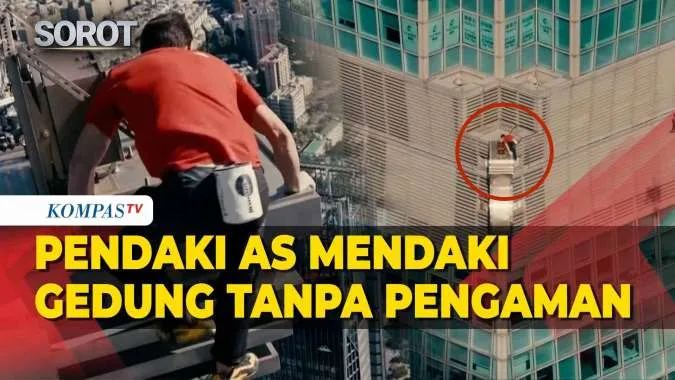 Alex Honnold Panjat Gedung Taipei 101 Tanpa Tali Pengaman