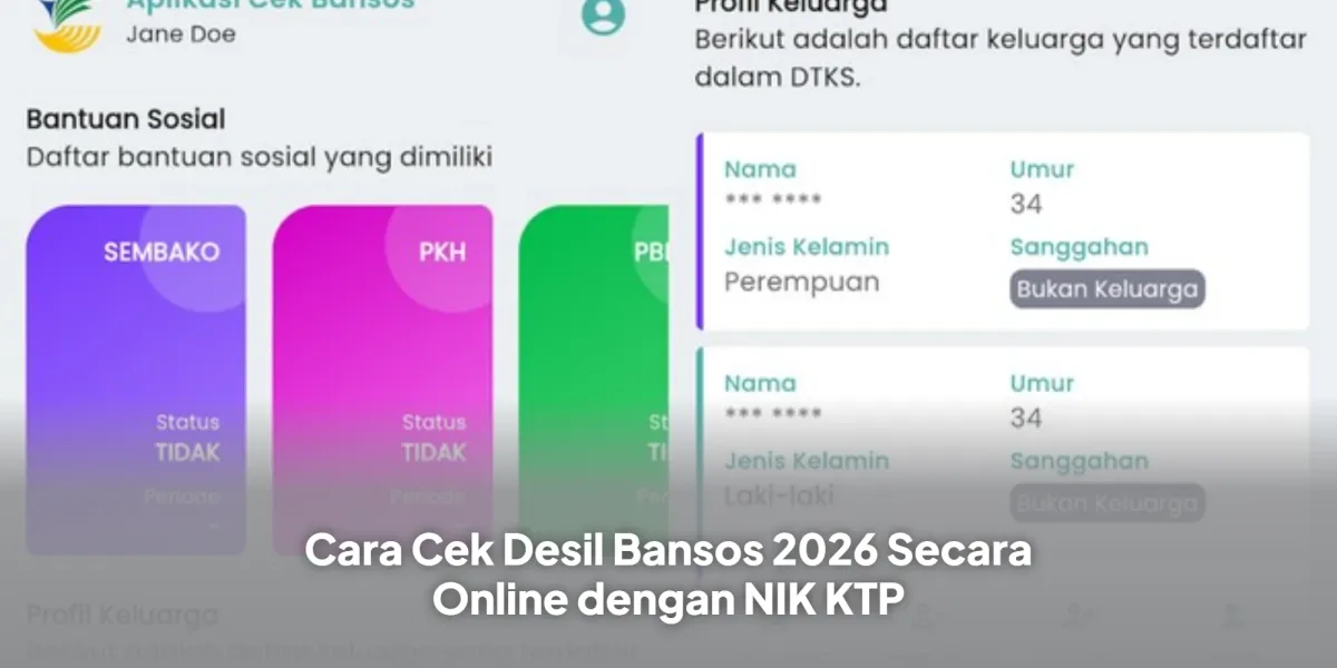 Panduan Cek Desil Bansos 2026 Secara Online Menggunakan NIK KTP