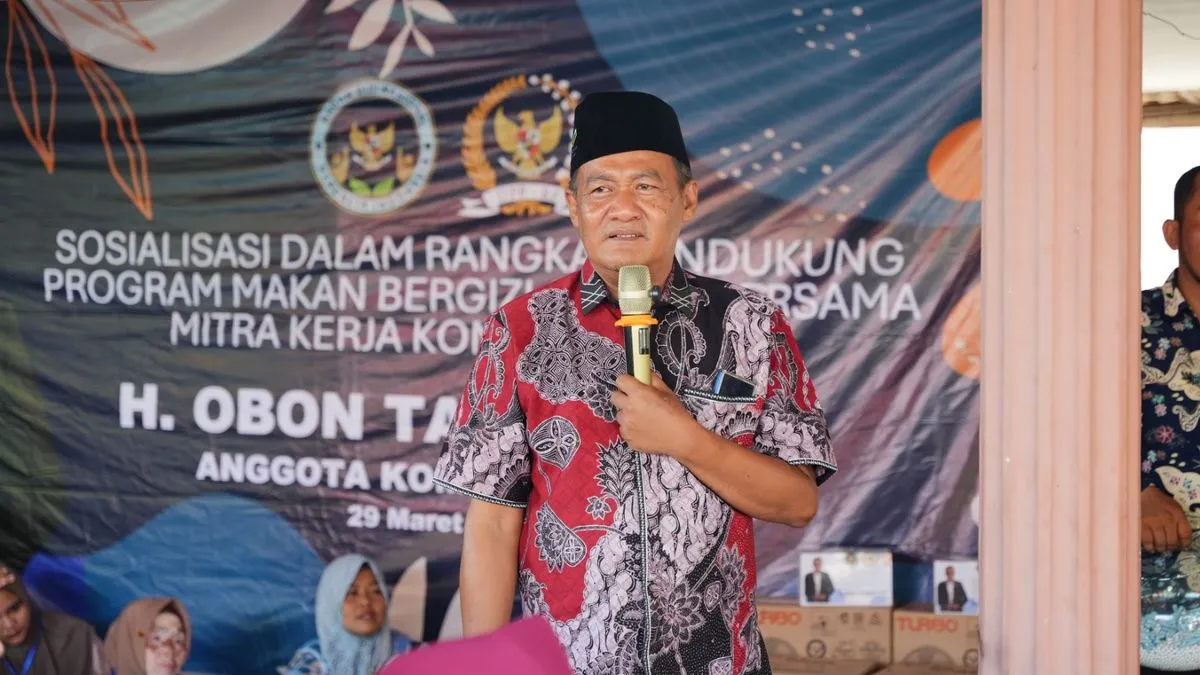 Obon Tabroni Sebut Program Makan Bergizi Gratis Dukung Penguatan SDM lewat Kesehatan dan Pendidikan