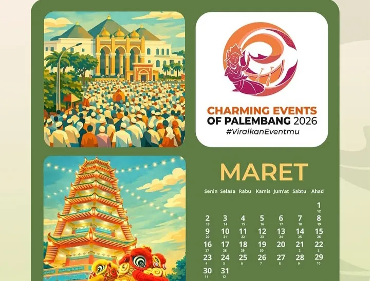 Pemkot Rilis Agenda Besar Palembang Sepanjang Maret 2026