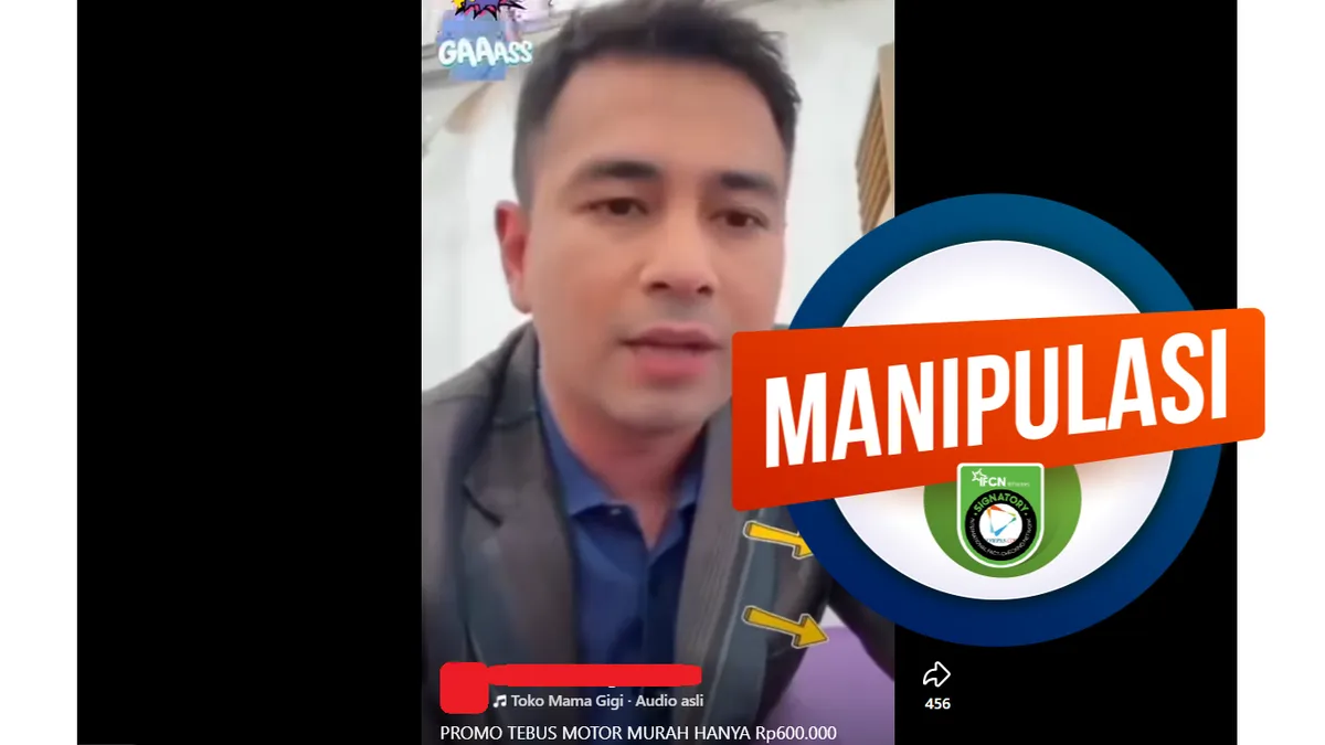 Hoaks Video Raffi Ahmad Tawarkan Tebus Murah Motor Rp 600.000 Beredar di Media Sosial