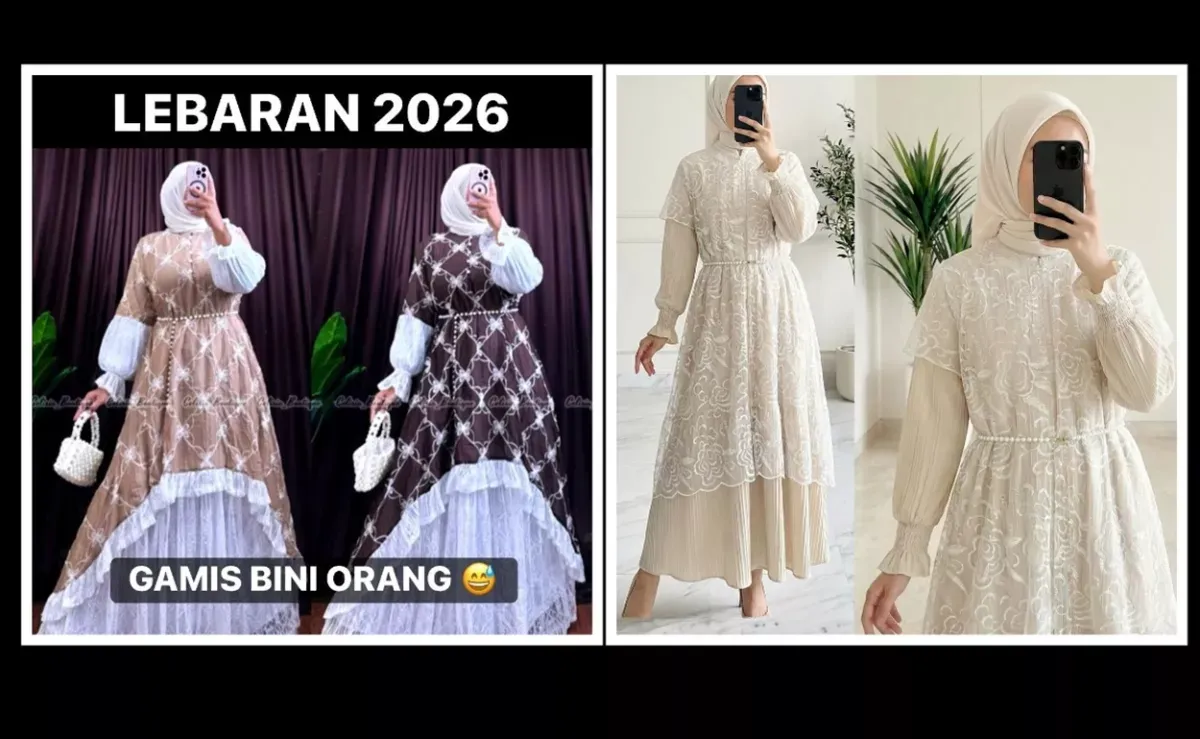 Tren “Gamis Bini Orang” Viral Jelang Lebaran 2026, Ini Asal-usul Nama dan Ciri Desainnya