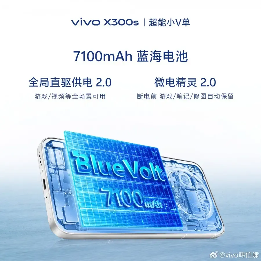 vivo Teaser X300s: Baterai 7.100 mAh Terbesar di Seri X, Layar 144Hz hingga USB 3.2