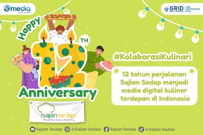 Sajian Sedap Rayakan 12 Tahun di Platform Digital, Angkat Tema Resep dan Tips Dapur Praktis