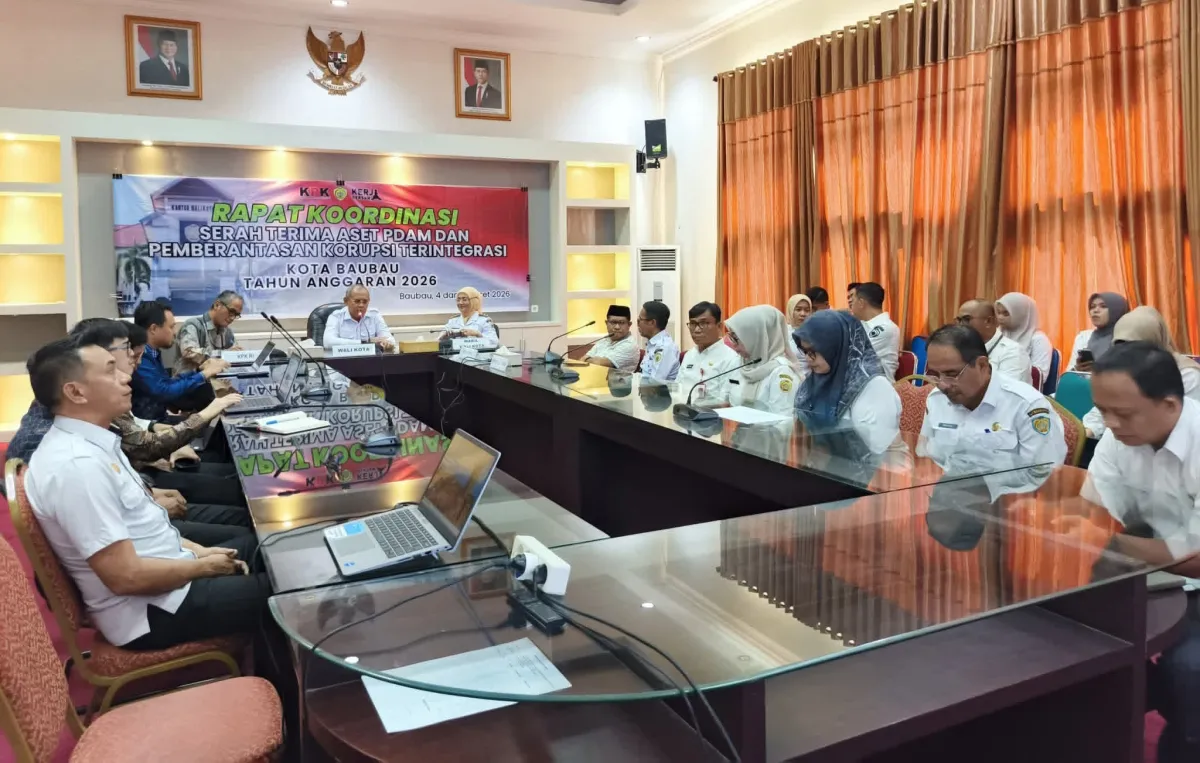 Pemkot Baubau Dorong Percepatan Serah Terima Aset PDAM Buton, KPK Kawal Transparansi Transisi