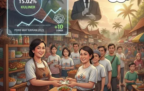 Sektor Kuliner Way Kanan Berkontribusi 15,02 Persen terhadap PDRB 2025 dan Serap Tenaga Kerja Lokal