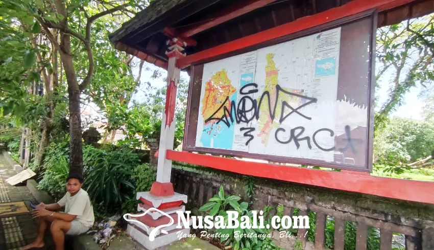 Papan Informasi RDTR di Depan Setra Badung Dicoret, Satpol PP Denpasar Tingkatkan Pengawasan