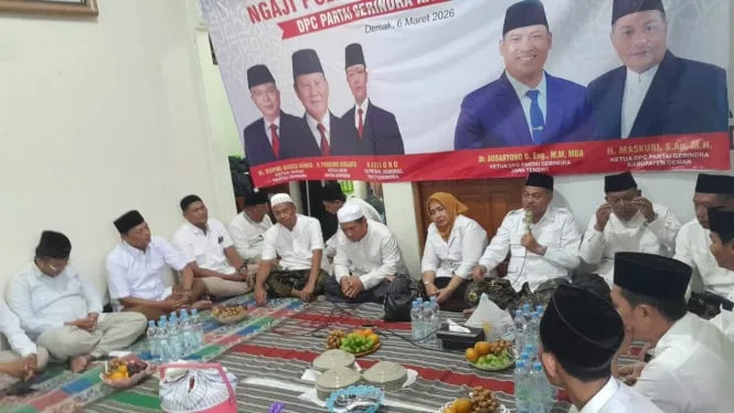 Gerindra Demak Gelar Ngaji Politik, Bahas Kepercayaan Publik pada Prabowo dan Program MBG