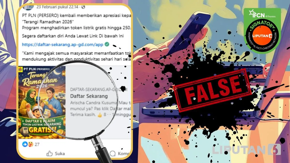 Enam Hoaks Sepekan: Modus Tautan Bansos, Token Listrik Gratis, hingga Isu Megathrust 2026