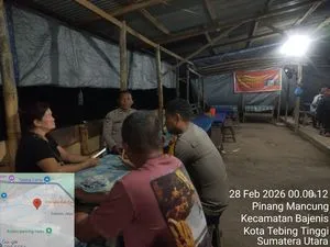Polsek Rambutan Cek Laporan Musik Keras di Cafe Ping Ping Tebing Tinggi