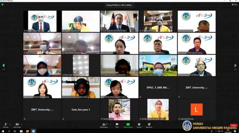 UNP Jalani Asesmen Daring AUN-QA untuk Empat Program Studi, Berlangsung 11–15 Januari 2021