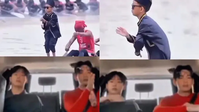 Aksi Jungkook dan V BTS Ikuti Tren “Aura Farming Pacu Jalur” Jadi Perbincangan ARMY Indonesia
