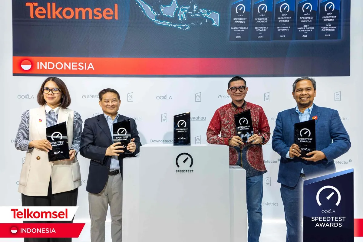 Telkomsel Borong Lima Penghargaan Speedtest Awards 2026 di MWC Barcelona