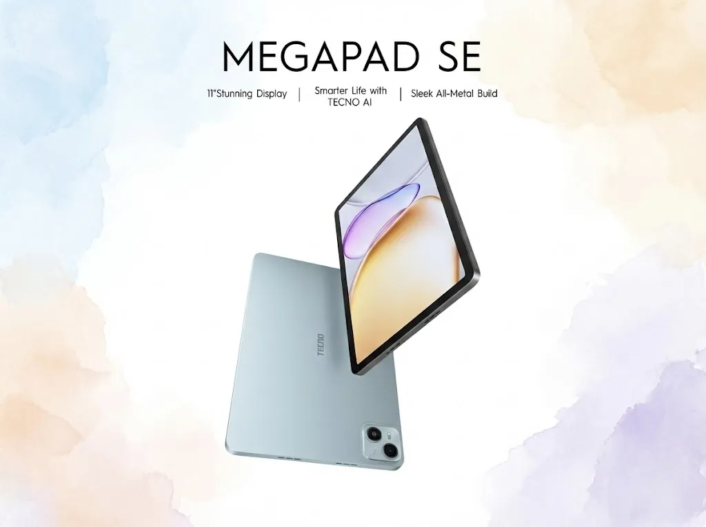 Tecno Megapad SE Resmi Masuk Indonesia, Tablet AI 11 Inci Harga Rp2,3 Jutaan dengan 4G dan Android 15