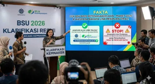 Kemnaker Klarifikasi Informasi Cek BSU BPJS Ketenagakerjaan 2026, Ingatkan Bahaya Tautan Penipuan