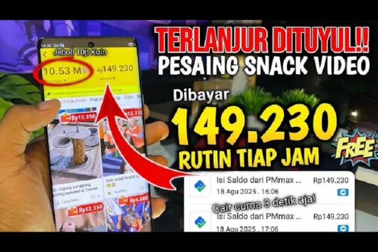 Aplikasi Penghasil Uang 2026 Diklaim Mirip Snack Video dan TikTok, Penarikan ke DANA Disebut Mudah