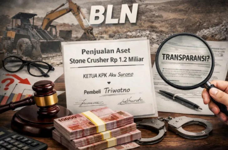 LPK Trankonmasi Desak Transparansi Penjualan Aset BLN, Soroti Dugaan Transaksi Mesin Stone Crusher Rp1,2 Miliar