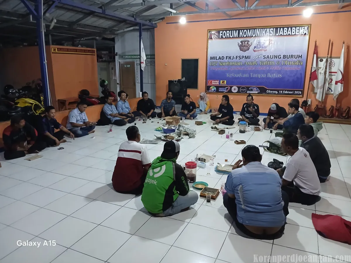 Panitia Milad ke-14 FKJ FSPMI Gelar Rapat Evaluasi dan Buka Puasa Bersama di Cikarang Timur