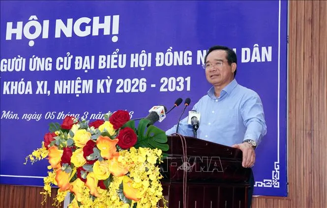 Kandidat Dewan Rakyat Kota Ho Chi Minh Janji Tindak Lanjut Aspirasi Pemilih Secara Rutin