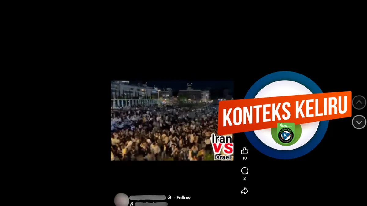 Video Massa Panik di Tel Aviv Beredar dengan Konteks Keliru, Bukan Akibat Ancaman Serangan Rudal Iran