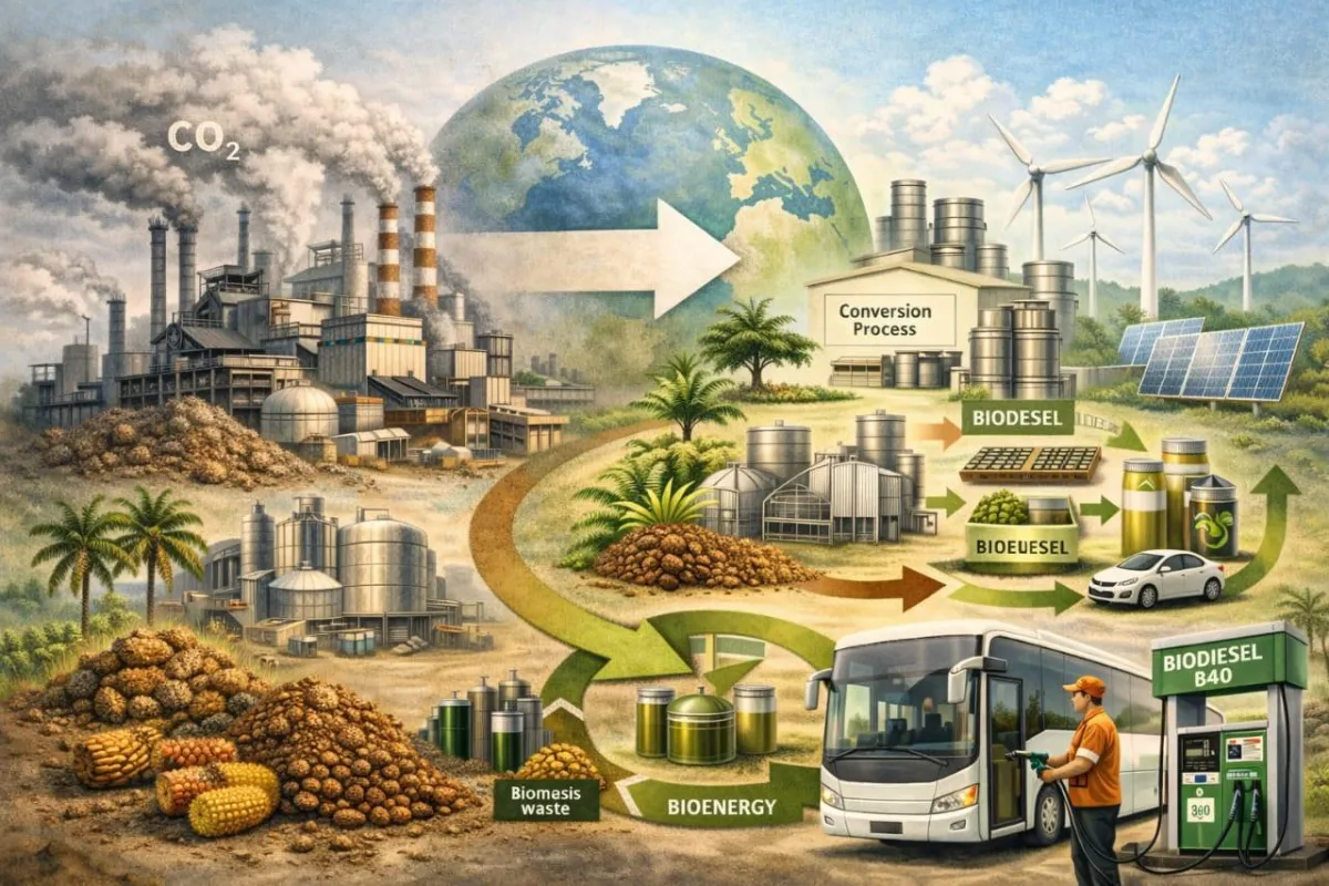 Biofuel dari Biomassa dan Limbah Dinilai Kian Relevan di Tengah Krisis Energi Global