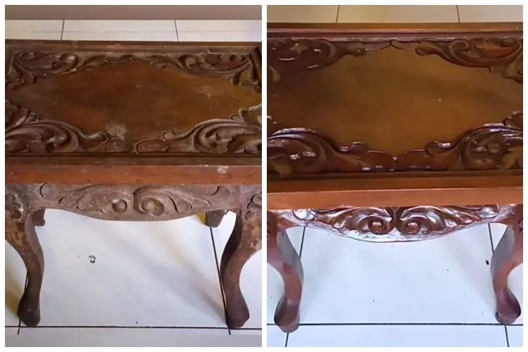 Trik Membersihkan Meja Kayu Kusam Tanpa Disikat, Cukup Pakai Minyak Goreng