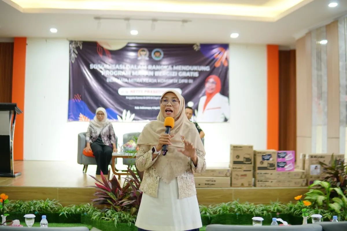 Sosialisasi Program Makan Bergizi Gratis di Indramayu, Netty Prasetiyani Tekankan Peran Keluarga Bentuk Pola Makan Sehat
