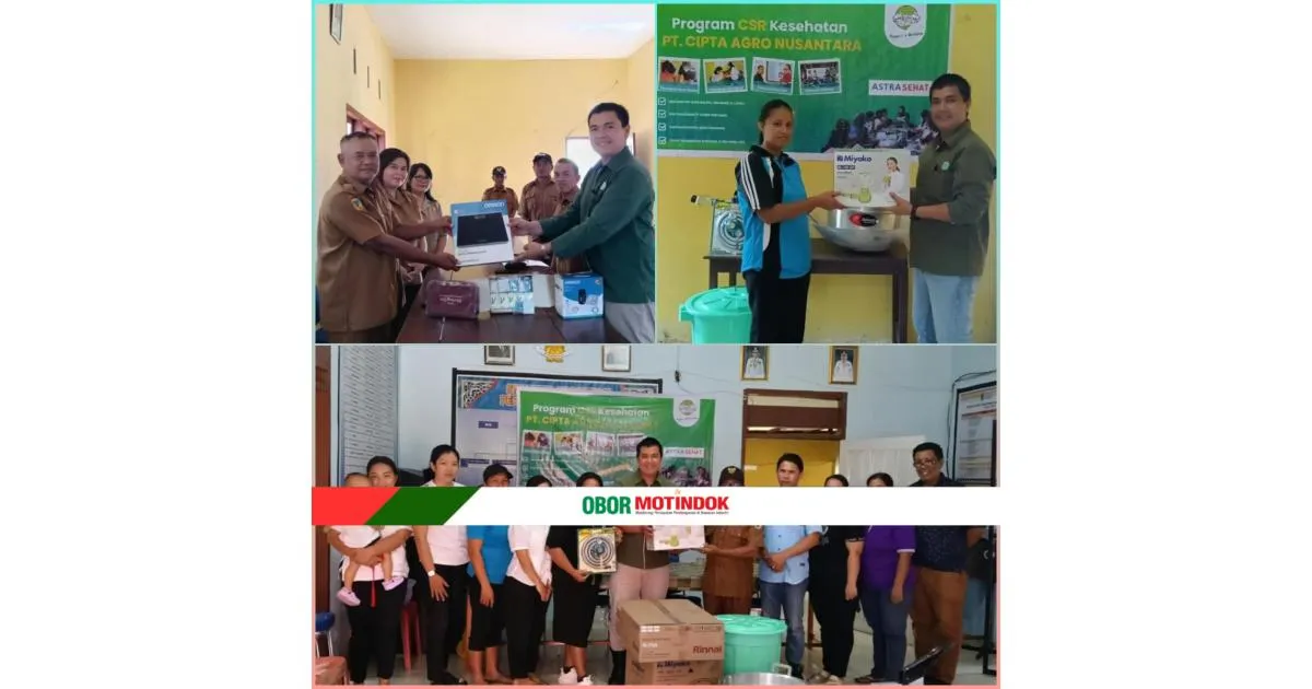 PT Cipta Agro Nusantara Salurkan CSR Kesehatan untuk Tiga Posyandu Binaan di Morowali Utara