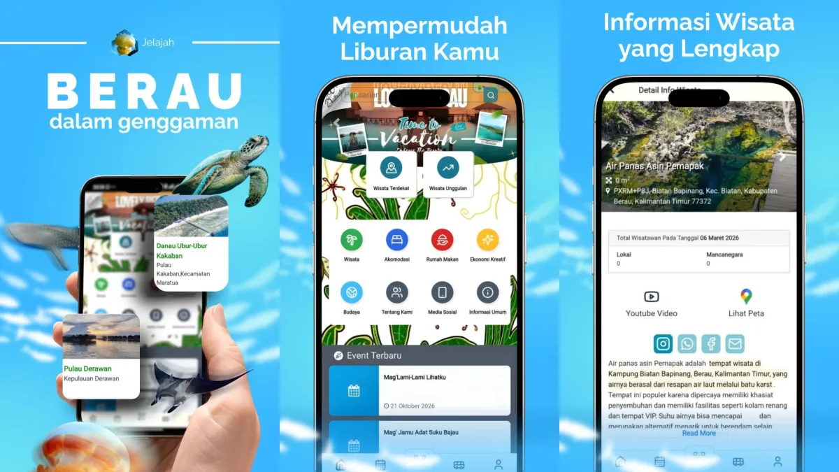 Disbudpar Berau Perkenalkan Aplikasi “Jelajah Berau” untuk Mudahkan Wisatawan