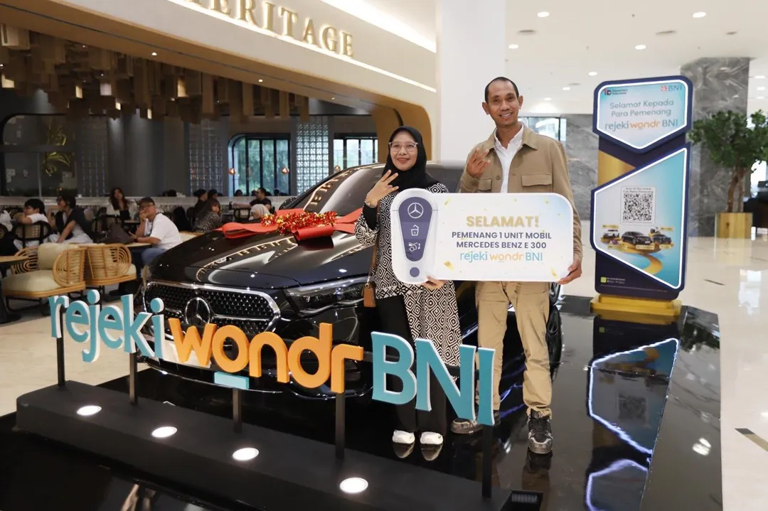 BNI Serahkan Hadiah Undian Rejeki wondr Tahap II, dari Mercedes-Benz hingga Gadget