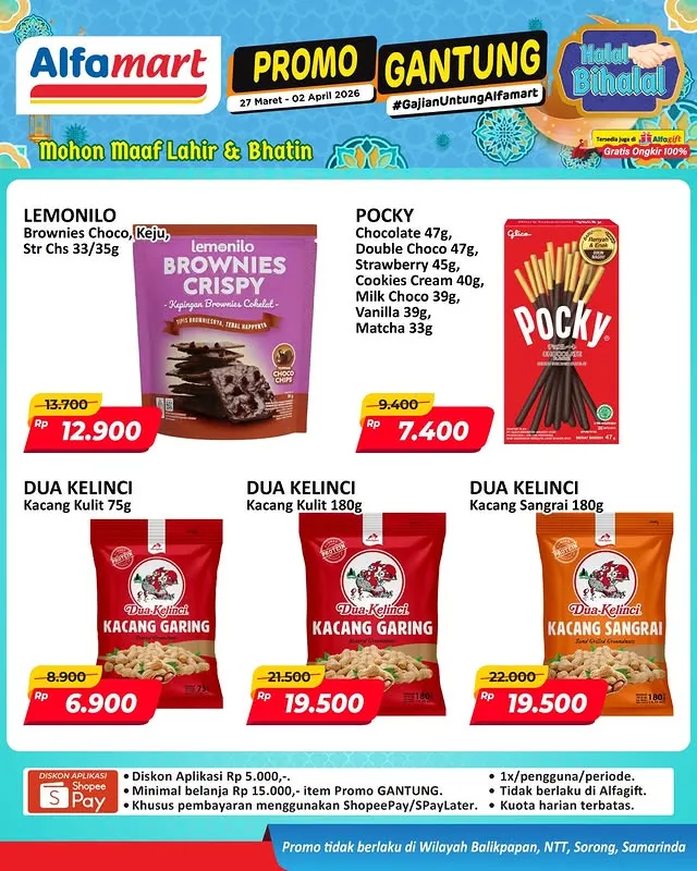 Promo Alfamart Minggu 29 Maret 2026: Dua Program Diskon untuk Kebutuhan Dapur hingga Popok