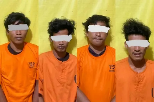 Polisi Amankan Empat Warga Kerumutan Terkait Pencurian Sawit di Pelalawan