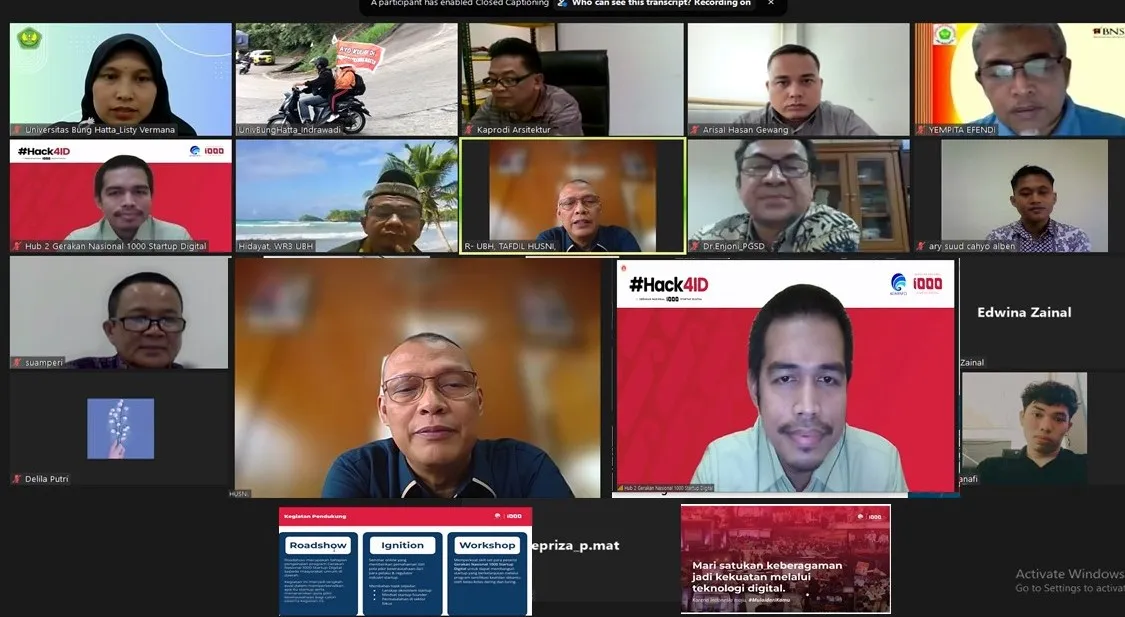 Kemenkominfo Sosialisasikan Gerakan Nasional 1000 Startup Digital di Universitas Bung Hatta