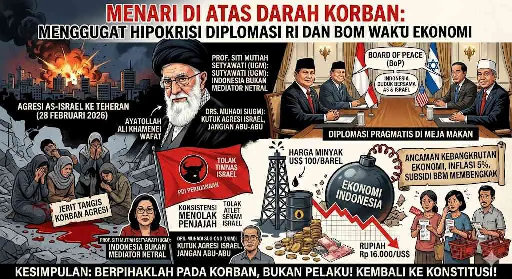 Keanggotaan Indonesia di Board of Peace Tuai Kritik di Tengah Eskalasi Konflik AS-Israel-Iran dan Risiko Ekonomi